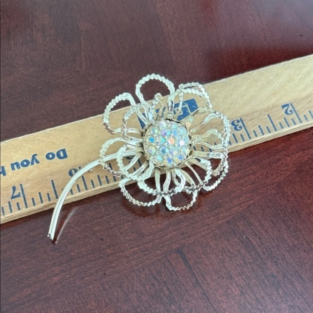 Vintage Large Flower Brooch